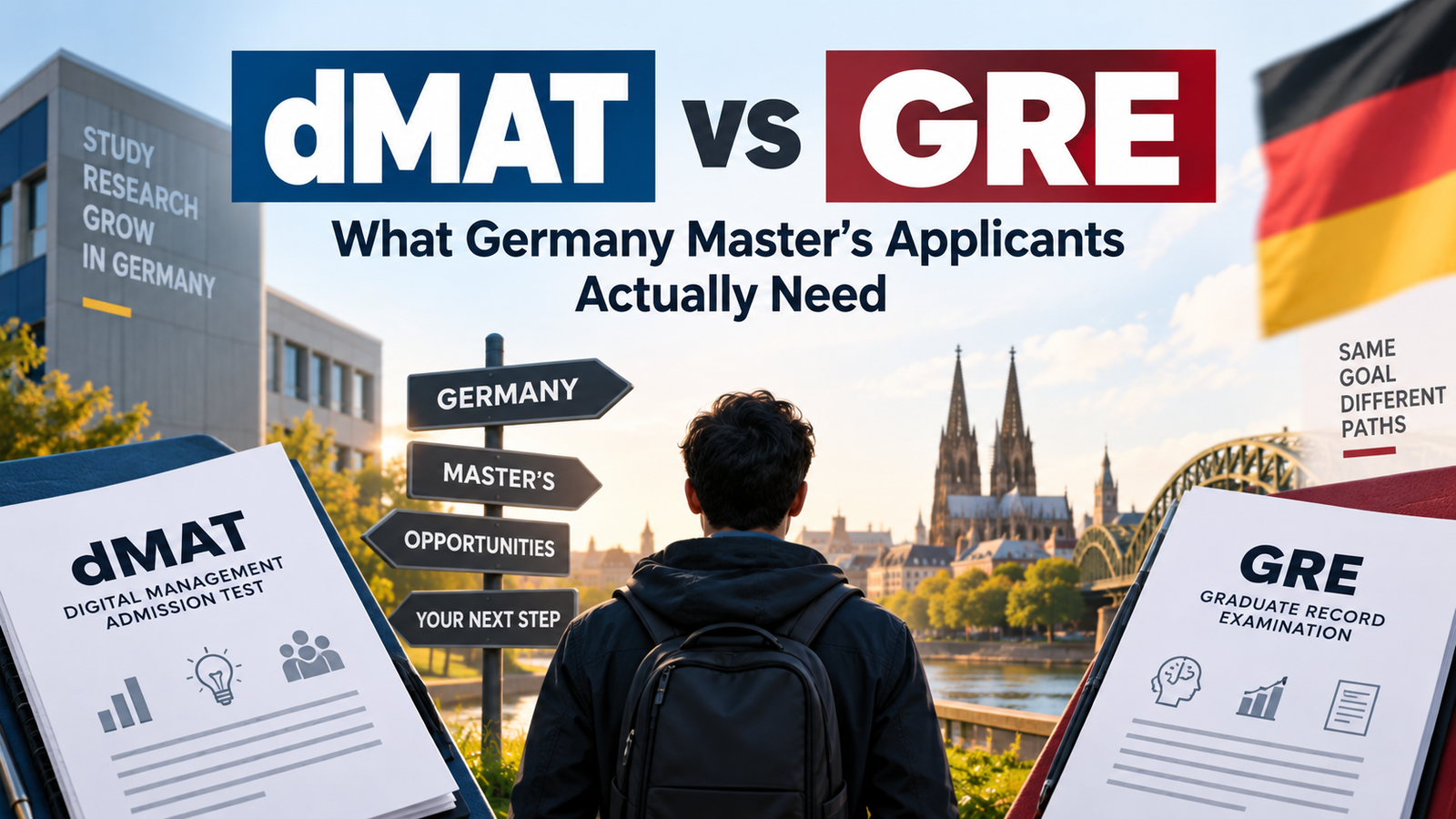 dMAT vs GRE — What Germany Master's Applicants Actually Need